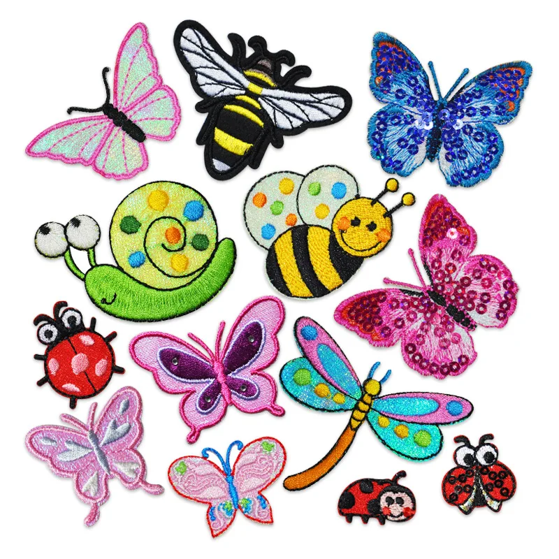 Embroidery Lady Bug - Cartoon owady haftowana naszywka żelazko na