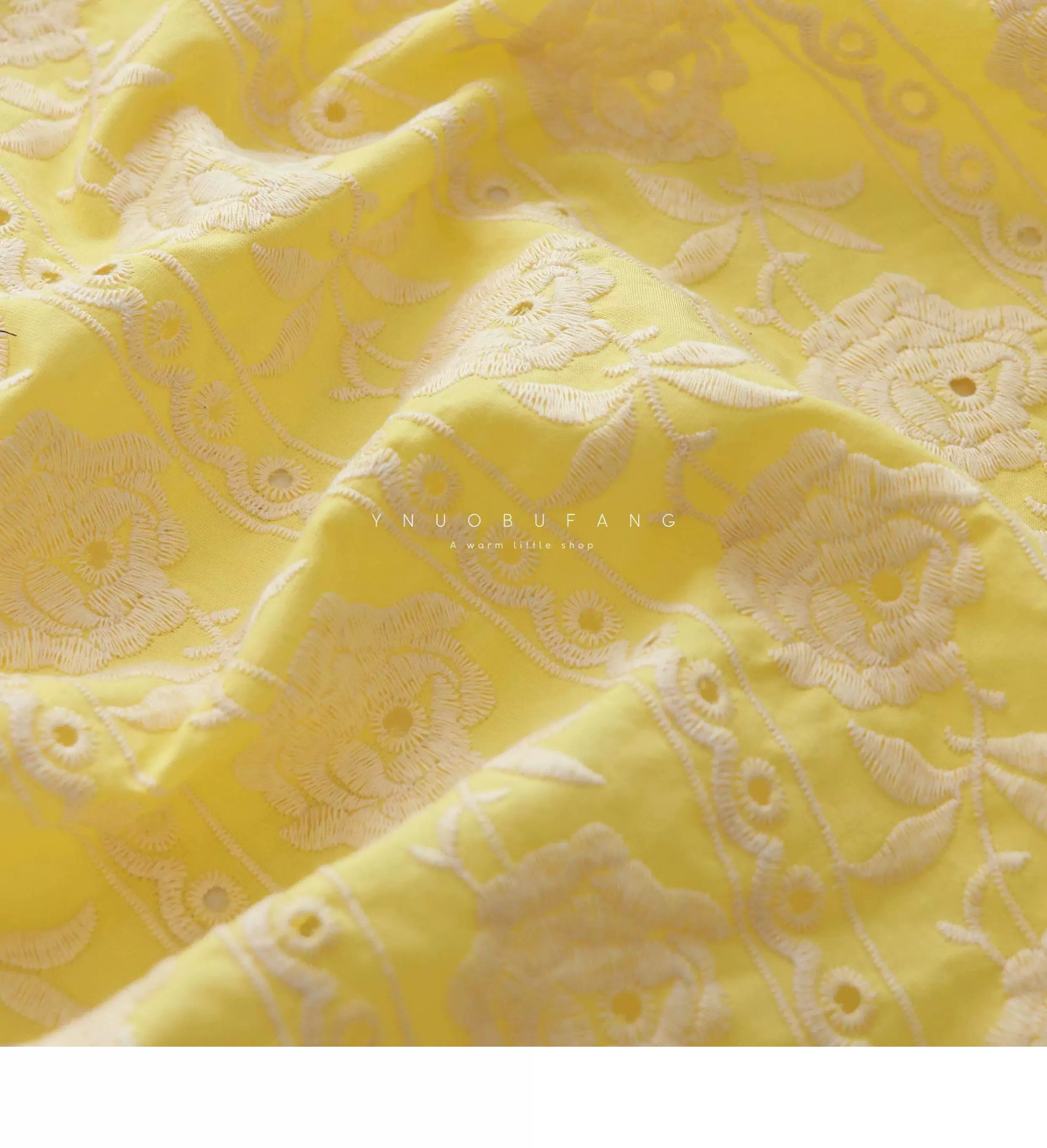 100% bawełna, żółta koronkowa  – Embroidery Yellow Dress recenzja i cena