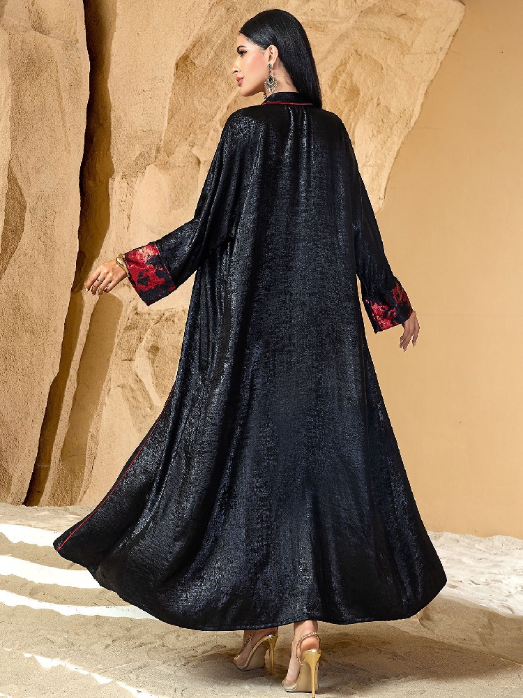 Czarny Czerwony Otwarte Kimono – Embroidery Kebaya recenzja i cena