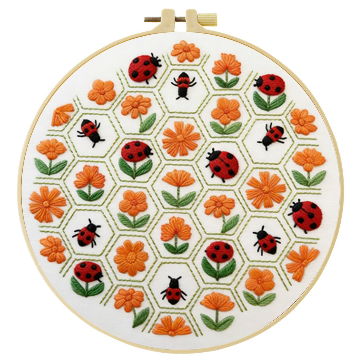 1 szt. 20X20CM/15X15CM 7,87/6, – Embroidery Lady Bug recenzja i cena