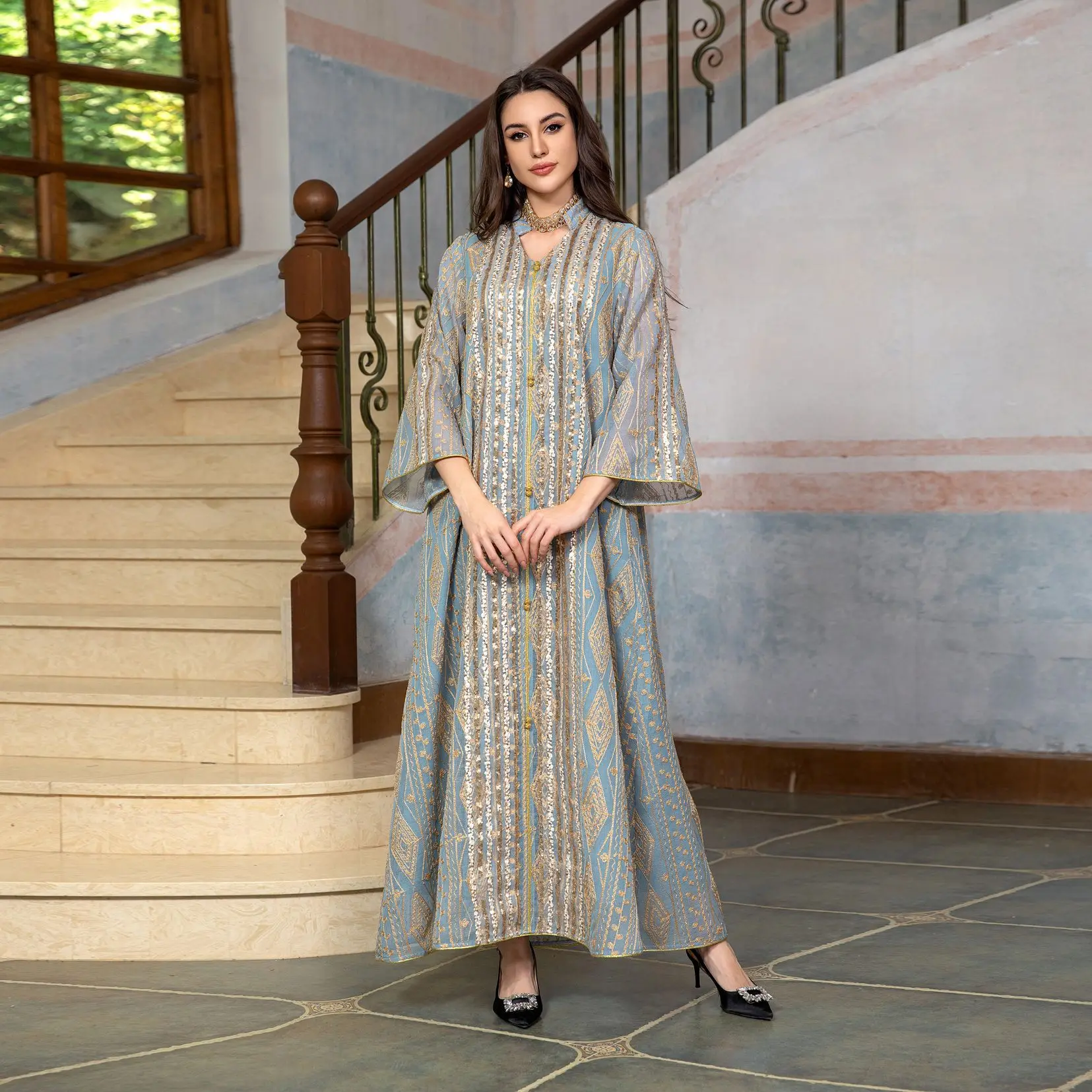 Sukienka na Eid Abaja Haftowan – Embroidery Kebaya recenzja i cena